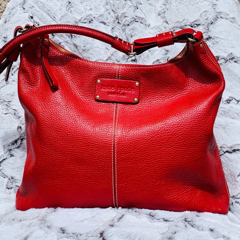 Kate Spade foster serena red hobo